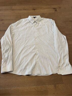 James Perse Light Blue Men's Dress Shirt - Classic Button Front
